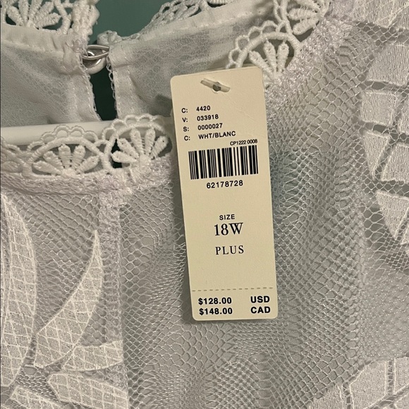 Anthropologie White Sheer Lace Blouse - Picture 3 of 5